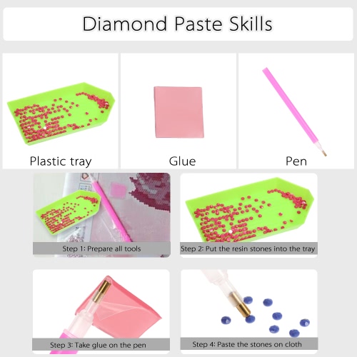 12 * 12 inches/30 * 30cm DIY 5D Diamond Painting Kit Cat Pattern Resin Rhinestone Mosaic Embroidery Cross Stitch Craft Home Wall D