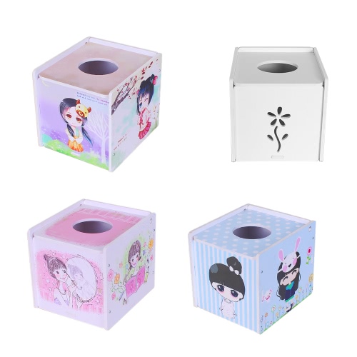 

Туалет Tissue Box Прочный держатель салфеток DIY Домашнее украшение Водонепроницаемый ящик для хранения бумаги Контейнерный чехол