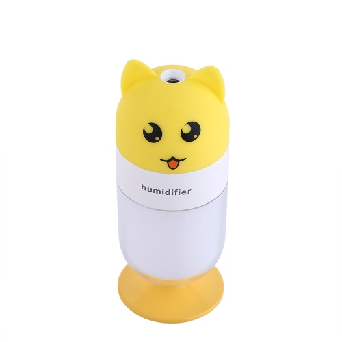 Air Humidifier Nightlight LED Soft Desk Lamp with Styling Home Office Portable Mist Maker Purifier Atomizer Green Capsule