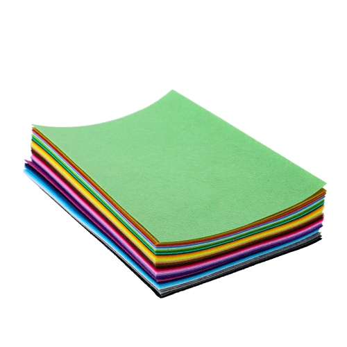 

42 pcs Soft Felt Fabric Sheet DIY Craft Patchwork Sewing Squares Assorted Colors for Hobby Crafter 1mm Thick Style 1 20 X 30cm