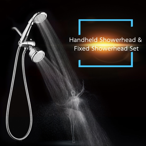 Bath Shower Spray Set with Handheld Showerhead & Fixed Showerhead High Quality Over-head Shower and Handheld Shower Practical Bathroom Shower Fixtures