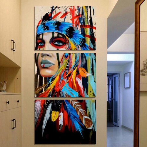 30 * 45 cm HD Gedruckt Frameless 3-Panel Indischen Stil Leinwand Malerei Wandkunst Bilder Dekor für Zuhause Wohnzimmer schlafzimmer