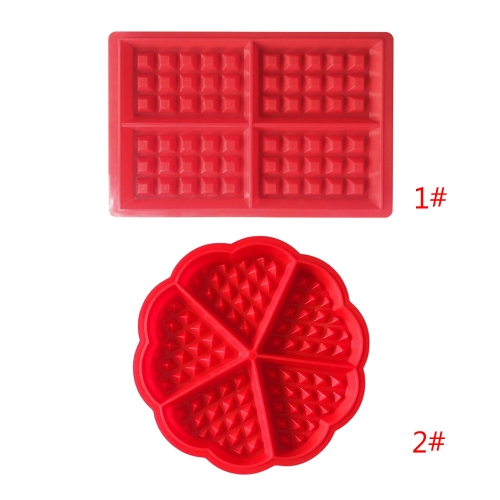

Silicone Waffle Mold with Non-stick Tray 100% Food Grade Baking Tray Kitchen Baking Bakeware Checkered Baking Tools
