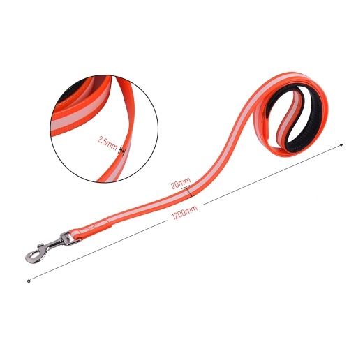 SSL004TY TPU Glow Waterproof Dog Leash Night Safety Dog Рабочий повод для свинчивания для средней и большой собаки