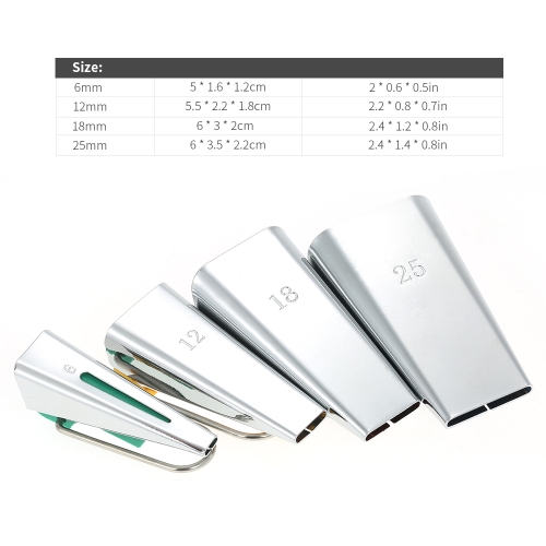 

4pcs Bias Tape Makers + Binder Foot / Pins / Sewing Awl 6mm/12mm/18mm/25mm Fabric Tape Maker Set Sewing Quilting Tool