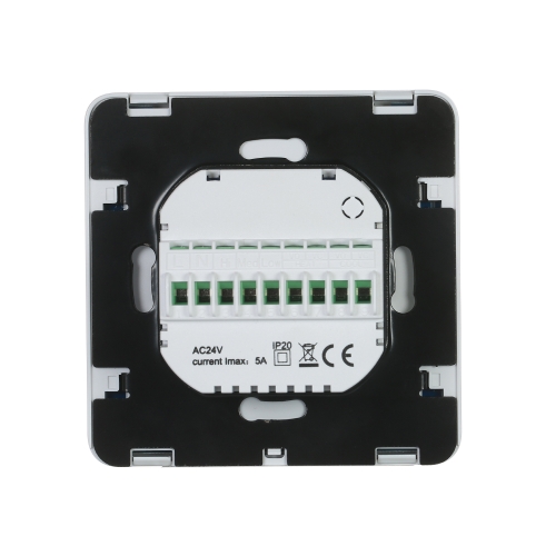 

200-230V Programmable Thermostat Air Conditioner 2-pipe 4-pipe Temperature Controller LCD Touch Screen Air Heating Condition Temp Control Underfloor 3A 7-Day 4-Period Programming Backlight White