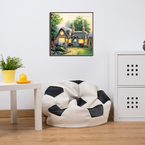 

12 * 12 inches/30 * 30cm DIY 5D Diamond Painting Kit House Resin Rhinestone Mosaic Embroidery Cross Stitch Craft Home Wall Decor