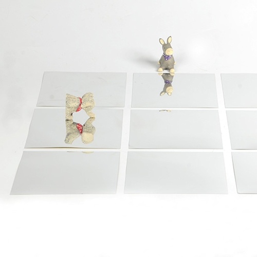 

Convenient Mirror Wall Sticker DIY PET Home Removable Decoration Square Stickers