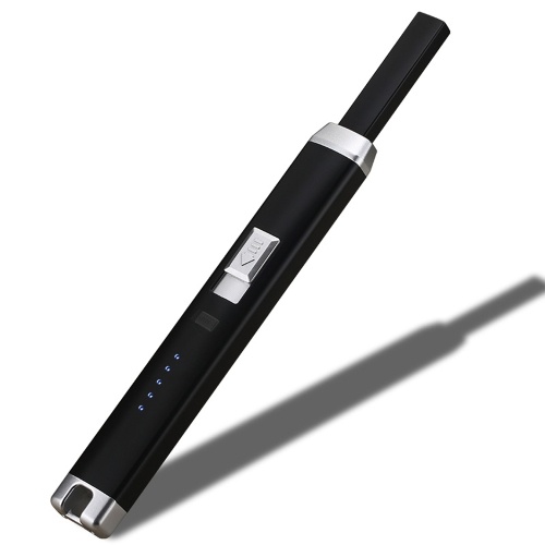 

USB перезаряжаемая электронная машина пожара удара Windproof беспламенная импульсная дуга металла куря сигареты зажигалки с дисплеем силы в кухне Outdoors