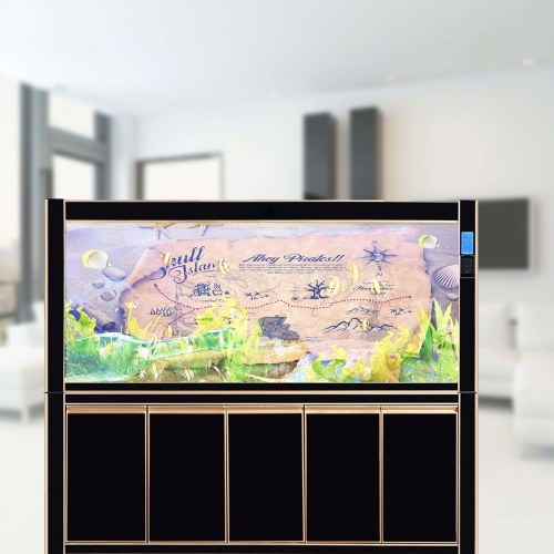 

PVC Waterproof Single Side Ocean Natural Landscape Fish Bowl Sticker Aquarium Background Poster Wall Picture