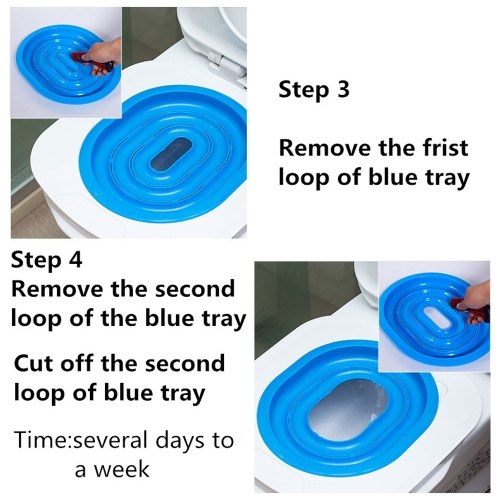 Plastic Toilet Training Kit For Cats Cat Litter Mat Toilet Trainer Cleaning Tool