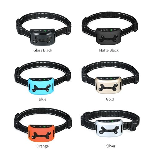 

Bark Collar Rechargeable Anti-Barking Collar with Beep/Vibration/Harmless Shock Modes for Stop Small Medium Large Dogs Barking