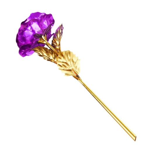 

Beautiful Elegant Everlasting Gold-Plated Rose Flower