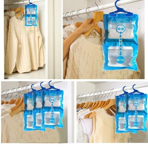 

Moisture-proof Mould-proof Deodorizing Desiccant Hanging Dehumidifier Bag