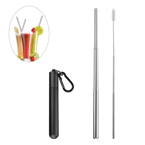 

Portable Collapsible Straw Reusable 304 Stainless Steel
