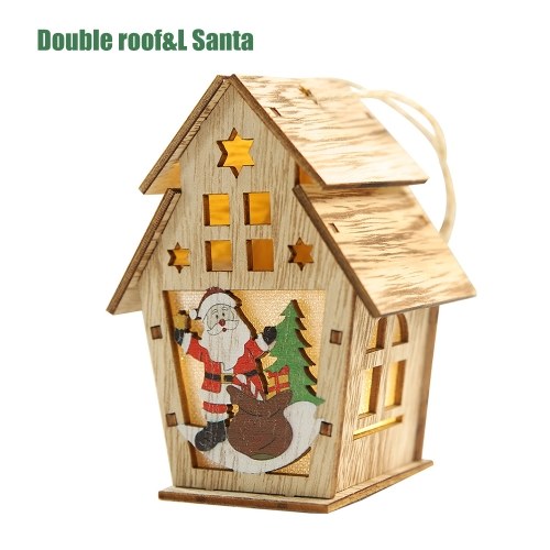 

Christmas Decoration DIY Luminous Cabin Snow House with Light