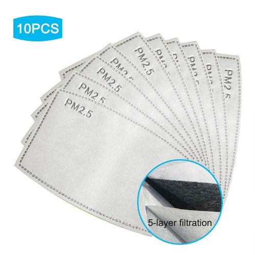 

10Pcs Disposable Mouth Mask Replace Inner Pads Filter Breathable Anti Dust Face Cover Mask（Non-medical）