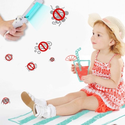 

UVC Light Handheld UVC Lamp Safety Protection Foldable Ultraviolet Cleaning Light Portable Travel Wand for Vehicle Home Pet House Baby Products