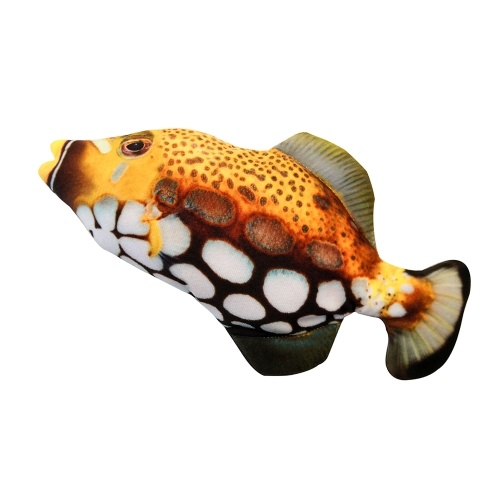 

Realistic Plush Simulation Electric Doll Fish Funny Interactive Pets Chew Bite Supplies for Cat Fish Flop Cat Toy for Biting and Kicking