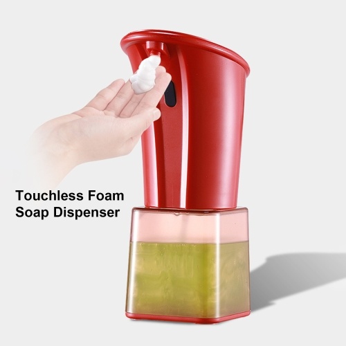 

280mL Automatic Foam Soap Dispenser Infrared Hand-free Touchless Soap Dispenser Dish Foam Lotion Gel Auto Hand Soap Dispenser for Bathroom Kitchen