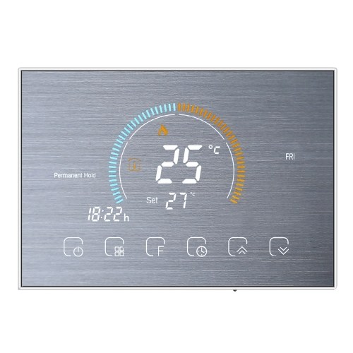 Thermostat programmable 95-240V 5 + 1 + 1 Écran tactile LCD à six périodes