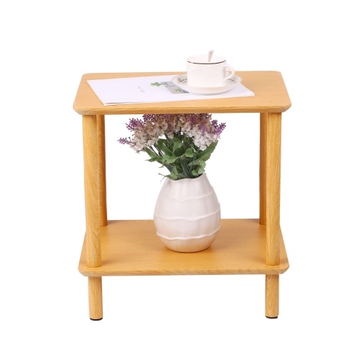 

2-Tier End Table Coffee Side Table Nightstand 40*30*42cm