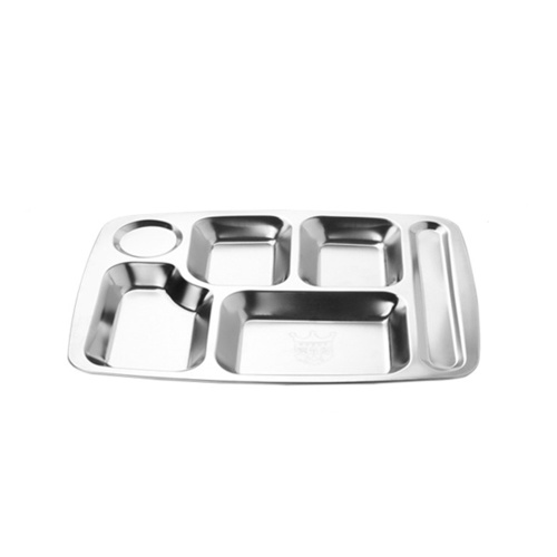 

Stainless Steel Segmented Trays Divided Plate Meal Tray