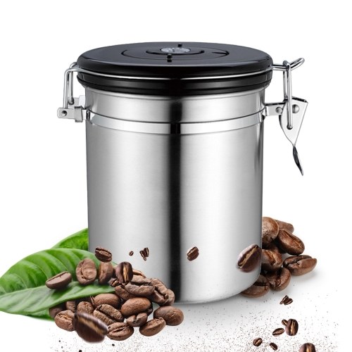 

Stainless Steel Airtight Canister Coffee Bean Canister