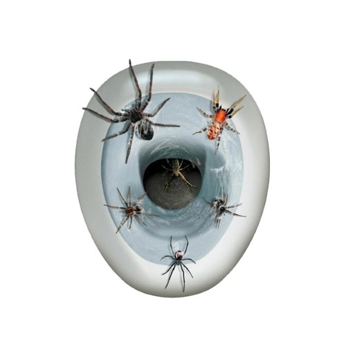 

1pcs Toilet Sticker Spider Scary Sticker