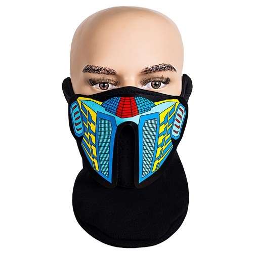 

Halloween Mask Costume Party Cosplay Prank Face Cover LED Rave Mask