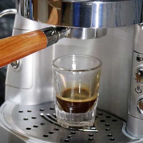51mm Coffee Bottomless Portafilter with Filter Basket & Wooden Handle 