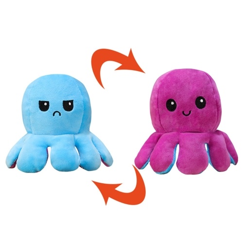 Peluche reversible con forma de pulpo