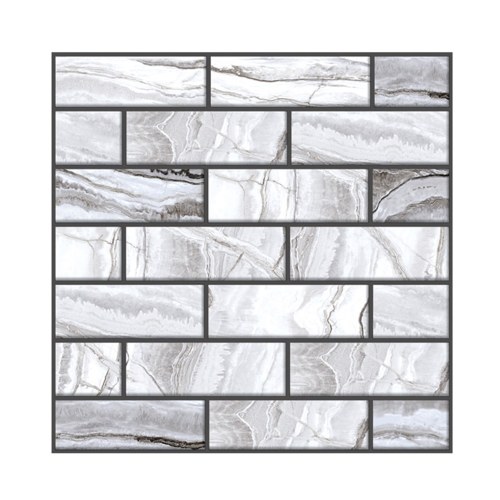 3 Dimension Grey Brick Water-resistant Moistureproof Removable Self Adhesive Wallpaper