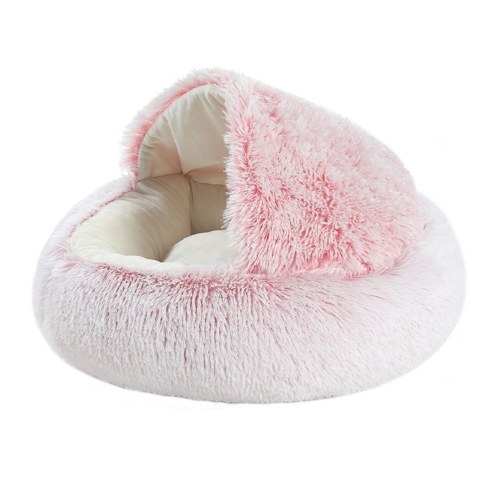 

2-in-1 Round Plush Pet Cat Dog Sofa Bed