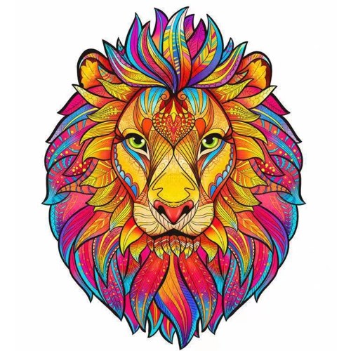 

A5 Lion Abnormity Wooden Puzzle