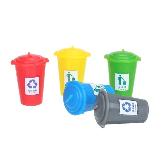 

Miniature Garbage Cans Painted Garbage Cans Model