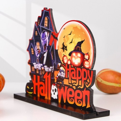 

3PCS Halloween Wooden Table Centerpiece Sign Ornaments