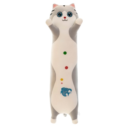 Travesseiro de pelúcia macio, gato de estimação, cão em forma de pelúcia Brinquedo de pelúcia Travesseiro de abraço longo Travesseiro de sofá bonito para crianças meninos meninas namorada presente de feriado de aniversário