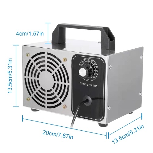 Ozone Generator 28g/h Ozone Machine O3 Air Purifier Air Deodorizer for Home Kitchen Office Car 