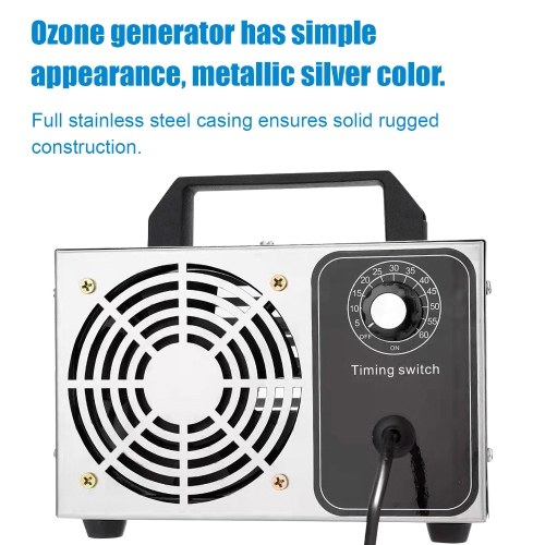 Ozone Generator 28g/h Ozone Machine O3 Air Purifier Air Deodorizer for Home Kitchen Office Car 
