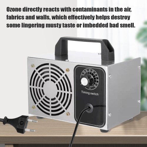 Ozone Generator 28g/h Ozone Machine O3 Air Purifier Air Deodorizer for Home Kitchen Office Car 