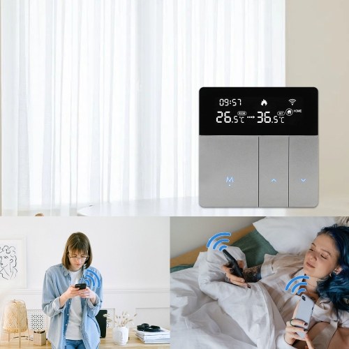 WIFI Smart Thermostat with LCD Display Smart Heating Radiator Thermostat 