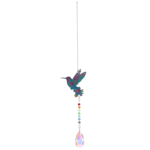 

DIY Diamond Painting Wind Chime Animal Pattern Drill Diamond Embroidery Kit DIY Window Hanging Decoration