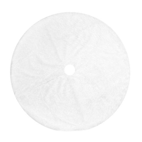 

Christmas Tree Skirt 31 Inch Snowy White Faux Fur Xmas Plush Tree Skirts Mat Ornaments Super Soft for Holiday Party Decorations