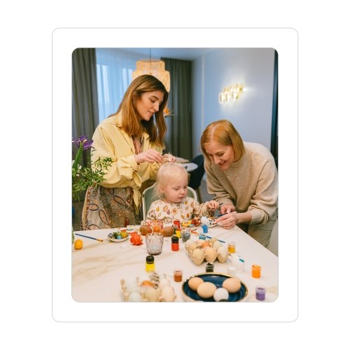 

6 Inch Magnetic Picture Frame Self Adhesive DIY Collage Photo Frame for Refrigerator Glass Window Door Cubicle Tile Wall