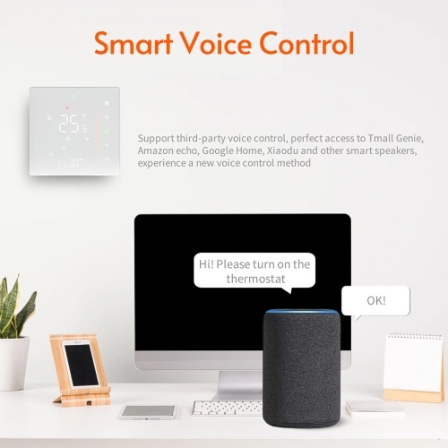 WiFi Smart Thermostat Programmable Temperature Controller for Water Heating 5A 