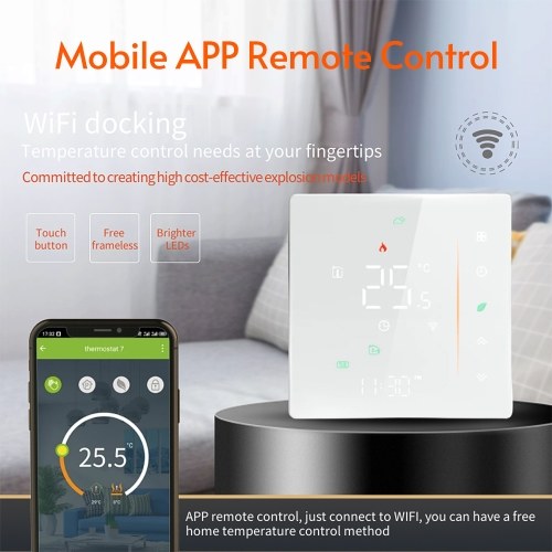 WiFi Smart Thermostat Programmable Temperature Controller for Water&Gas Boiler 