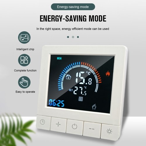 Programmable Digital Thermostat WiFi LCD Display NTC Sensor Water Heating Warm Floor Underfloor Temperature Controller Intelligent Wall Thermostat 