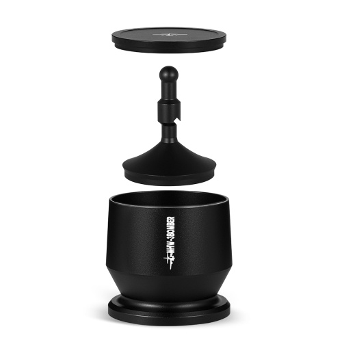 MHW-3BOMBER 51-54mm Aluminium Alloy Coffee Powder Picker Dosing Cup with Dosing Ring  Blind Shaker Coffee Powder Receiver Container Press Coffee Espresso Distribution Tool Fits 51-54mm Portafilter 