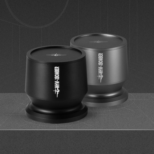 MHW-3BOMBER 51-54mm Aluminium Alloy Coffee Powder Picker Dosing Cup with Dosing Ring  Blind Shaker Coffee Powder Receiver Container Press Coffee Espresso Distribution Tool Fits 51-54mm Portafilter 